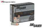 Sig Sauer Elite Defense 9mm Pistol Ammo, 124gr Elite V-Crown JHP - 20Rds