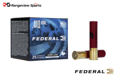 Federal Hi-Brass Game Load, 410Ga 3'' #4 Shot 11/16oz 1135FPS - 25Rds
