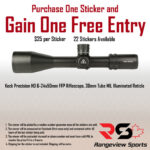 Rangeview Sports Sticker (Keck Precision HD 6-24x50mm FFP Riflescope, 30mm Tube MIL Illuminated Reticle)