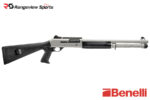 Benelli M4 Tactical Shotgun, Titanium Cerakote Pistol Grip Stock, 3″ 12Ga 18.5″ Barrel