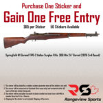 Rangeview Sports Sticker (Springfield M1 Garand TIPO-2 Italian Surplus Rifle, 308 Win 24" Barrel, 2026 3rd Round)