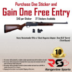 Rangeview Sports Sticker (Henry Homesteader Rifle w/ Glock Magazine Adapter, 9mm 18.5" Barrel, Third Round)