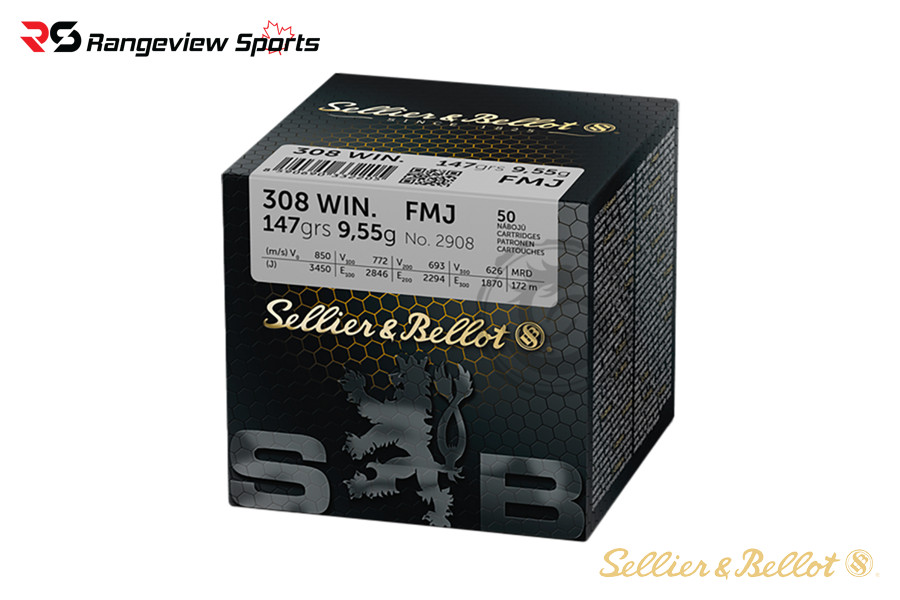 Sellier & Bellot 308 Win Rifle Ammo 147gr FMJ - 800Rds Bulk Sellier &Amp;Amp; Bellot 308 Win Rifle Ammo 147Gr Fmj - 800Rds Bulk