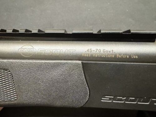 *Display Model* Cva Scout Rifle, 45-70 Govt 25'' Barrel - Blued *With Box* - Image 4