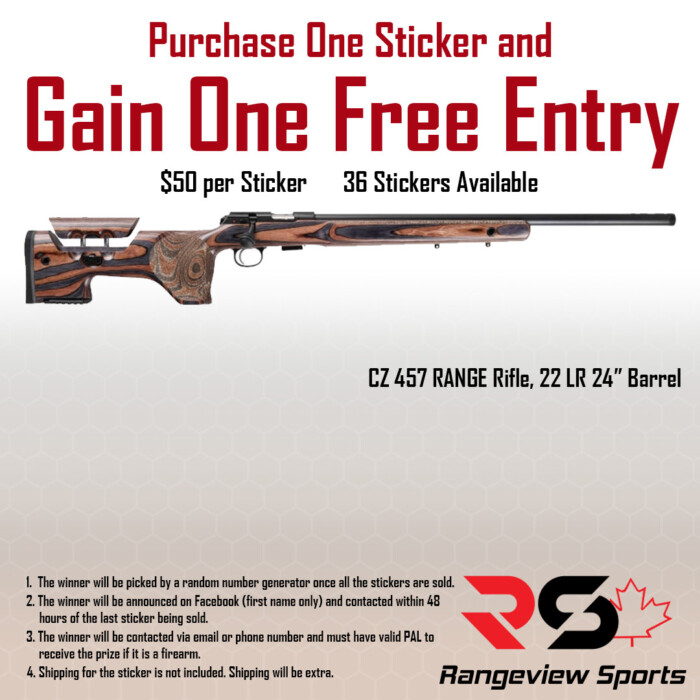 cz-457-range-sticker.jpg Rangeview Sports Sticker (Cz 457 Range Rifle, 22 Lr 24&Amp;Quot; Barrel) - Image 1