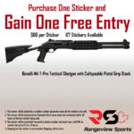 Rangeview Sports Sticker (Benelli M4 T-Pro Tactical Shotgun with Collapsable Pistol Grip Stock)