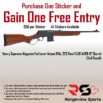 Rangeview Sports Sticker (Henry Supreme Magazine Fed Lever Action Rifle, 223 Rem 18'', 2nd Round)