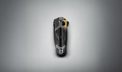 Benchmade Gold Class Lowden 491 Premium Folding Knife, Titanium Handle Damasteel Blade, Limited Edition - Image 3