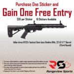 Rangeview Sports Sticker (Adler Arms RF224 Tactical Semi Auto Rimfire Rifle, 22 LR 11.7" Barrel, Third Round)