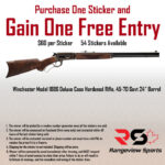 Rangeview Sports Sticker (Winchester Model 1886 Deluxe Case Hardened Rifle, 45-70 Govt 24" Barrel)