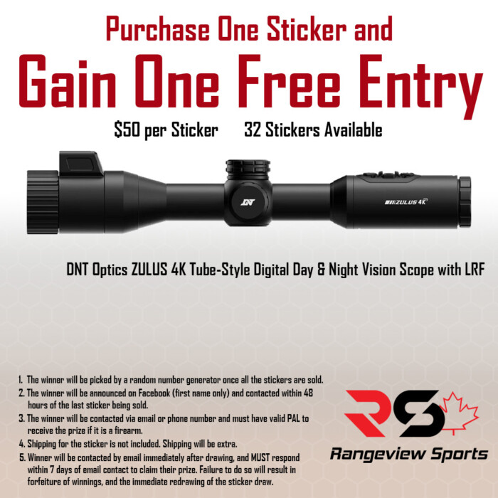 zulus-4k-sticker.jpg Rangeview Sports Sticker (Dnt Optics Zulus 4K Tube-Style Digital Day &Amp;Amp; Night Vision Scope With Lrf) - Image 1