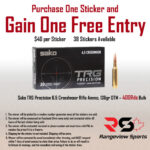 Rangeview Sports Sticker (Sako TRG Precision 6.5 Creedmoor Rifle Ammo, 136gr OTM - 40ORds Bulk)