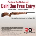 Rangeview Sports Sticker (Sako Quad Range Rifle, Laminated with Set Trigger, 22 LR)