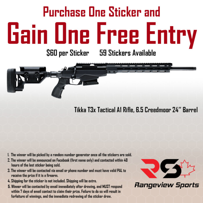 tac-a1-6-5-sticker.jpg Rangeview Sports Sticker (Tikka T3X Tactical A1 Rifle, 6.5 Creedmoor 24&Amp;Quot; Barrel) - Image 1