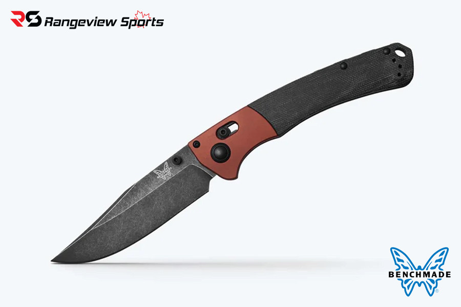Benchmade Crooked River 15080BK-04 Folding Knife - Burnt Copper, Black Micarta Benchmade Crooked River 15080Bk-04 Folding Knife - Burnt Copper, Black Micarta