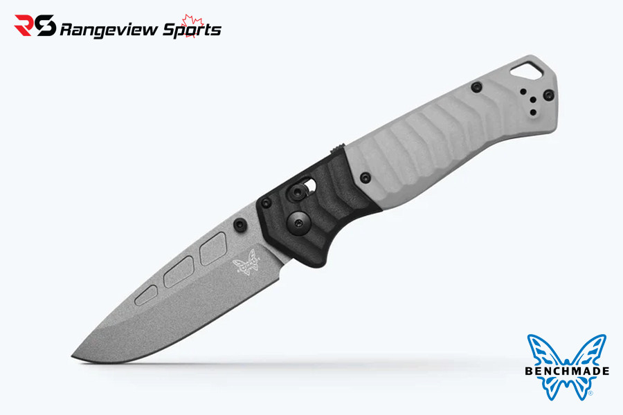 Benchmade PSK 593GY-02 Folding Knife - Gray Grivory, Drop Point Benchmade Psk 593Gy-02 Folding Knife - Gray Grivory, Drop Point