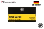 RWS Rifle Match 22 LR Rimfire Ammo, 40Gr LRN - 500Rds