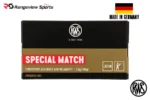 RWS Special Match 22 LR Rimfire Ammo, 40gr LRN - 500Rds
