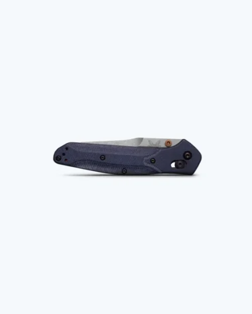 Benchmade Osborne 940-04 Folding Knife - Denim Micarta, Reverse-Tanto - Image 2