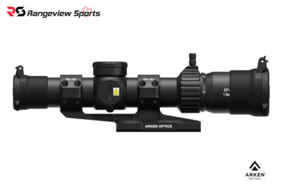Arken Optics EP-8 1-8x28mm FFP LPVO Riflescope, 34mm Tube KLGRID Illuminated Reticle with Scope Mount
