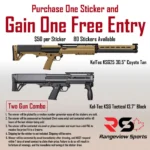 Rangeview Sports Sticker (KelTec KSG25 30.5" Coyote Tan + Kel-Tec KSG Tactical 13.7" Black Two Gun Combo)