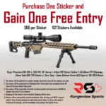 Rangeview Sports Sticker (Ruger Precision Rifle GEN 4, 300 PRC 26" Barrel + Arken/DNT Optics TheOne 7-35x56mm FFP Riflescope, 34mm Tube MOA TOR Reticle w/ Zero Stop + Cadex Defence Falcon AES Bipod w/ QD ARCA Mount)