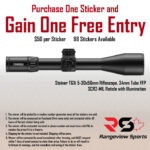 Rangeview Sports Sticker (Steiner T6Xi 5-30x56mm Riflescope, 34mm Tube FFP SCR2-MIL Reticle with Illumination)