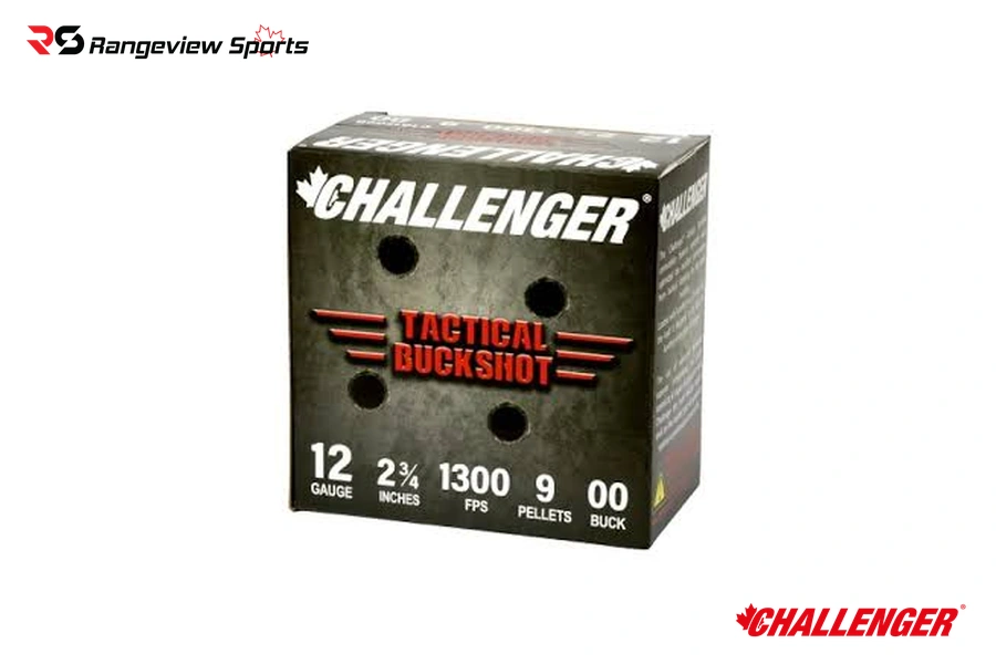 ea382dd0-00e0-457a-934b-697cc443be2f.webp Challenger 00110 Magnum Buckshot 12Ga 2 3/4&Quot;, #00 Buckshot 9 Pellets - 25Rds - Image 1